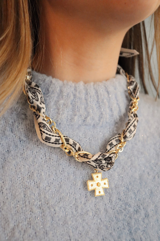 Linked Scarf Necklace