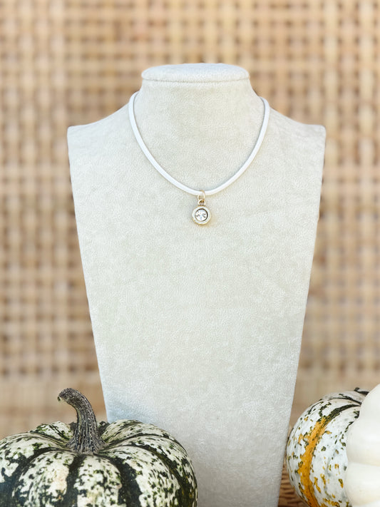Adjustable Bezel Necklace