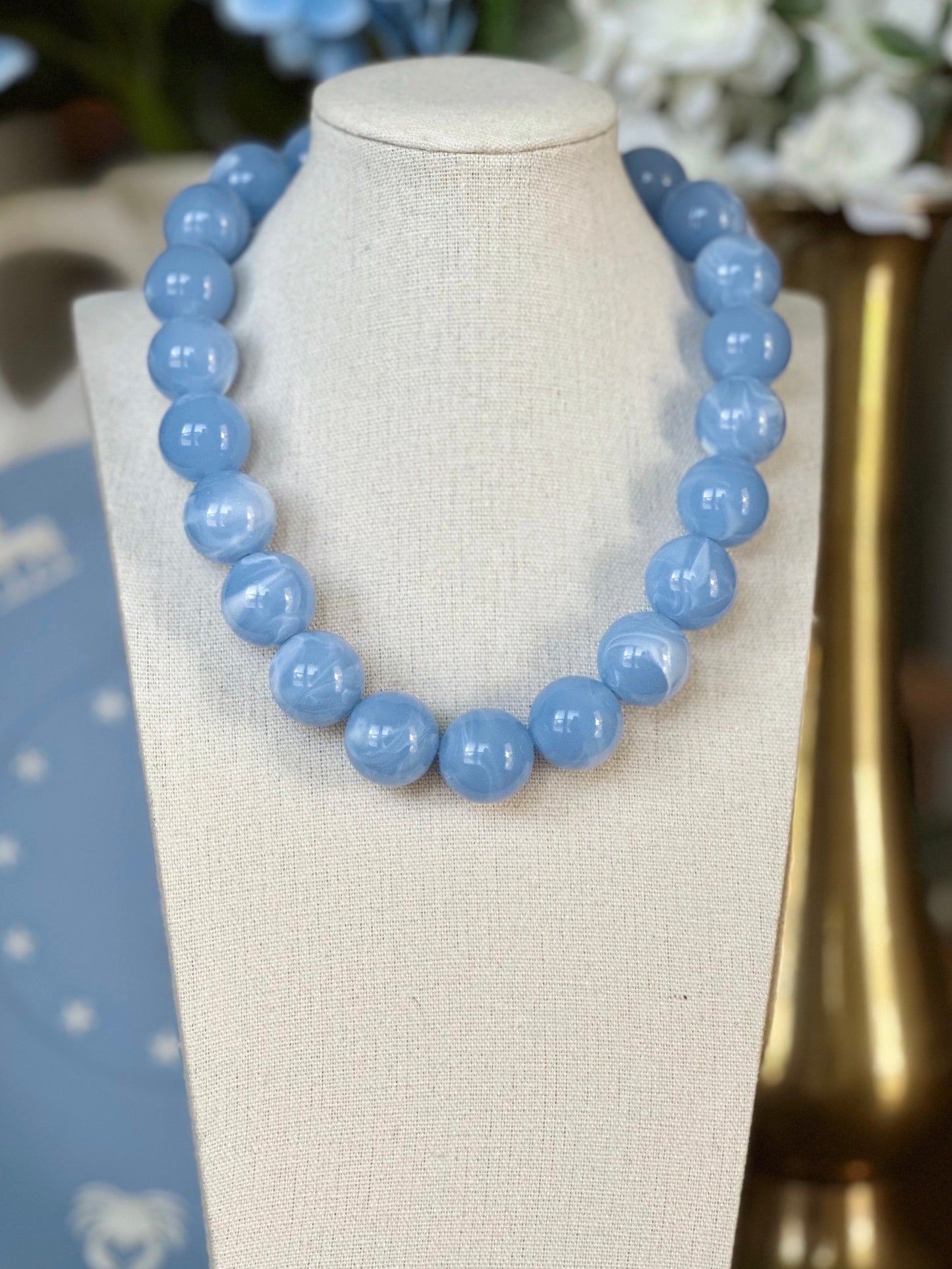 Blue Bubble Necklace