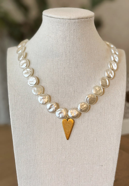 Pearl Heart Necklace