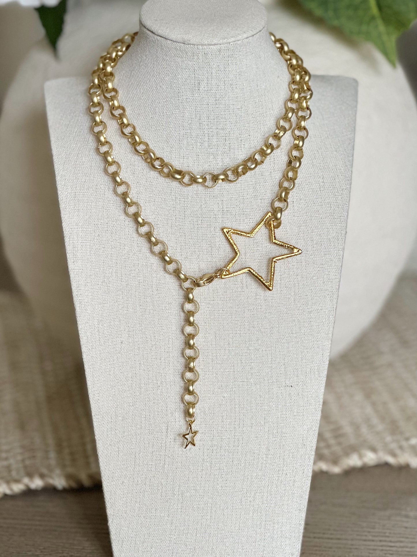Double Wrap Star Necklace