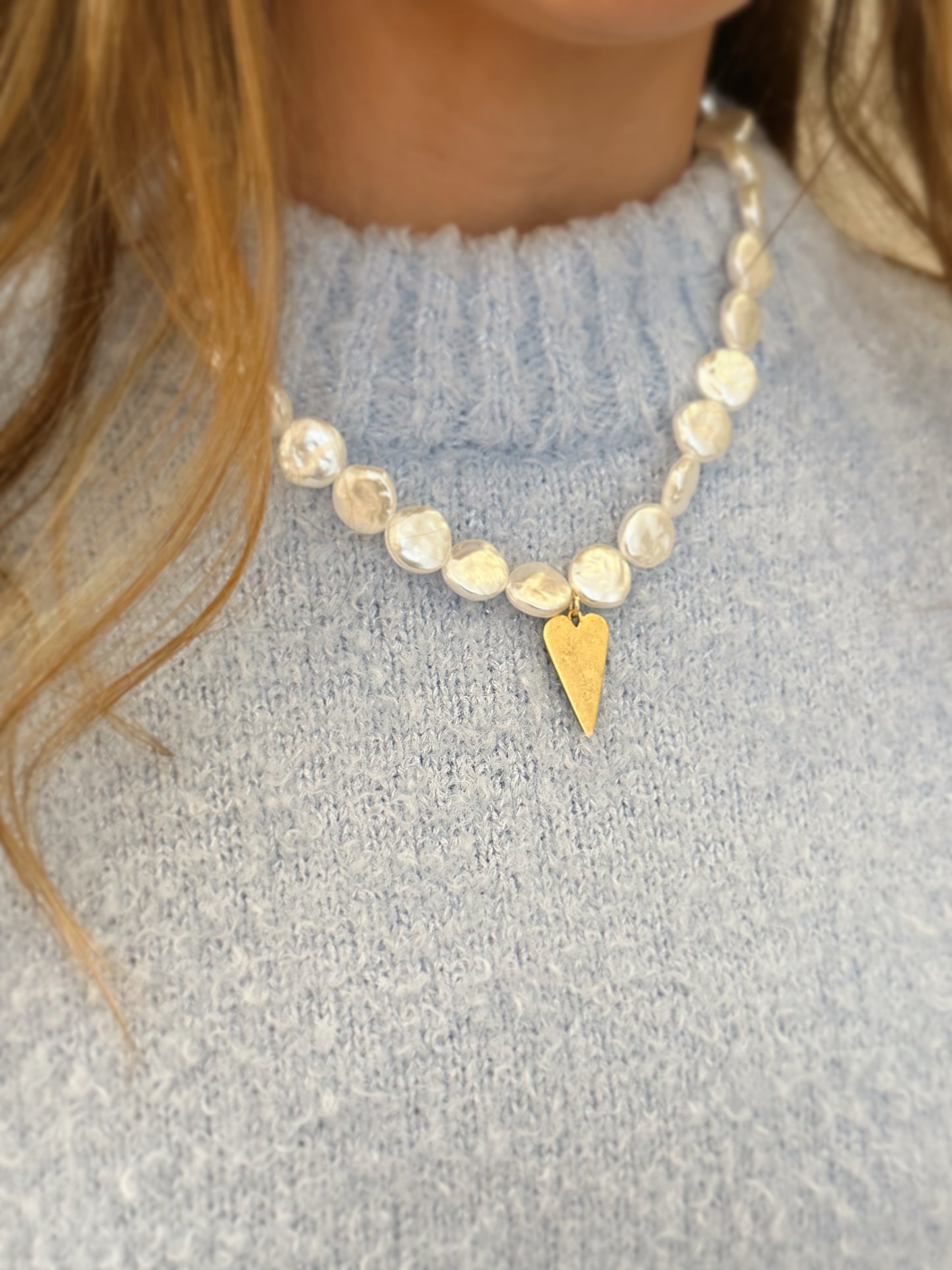 Pearl Heart Necklace