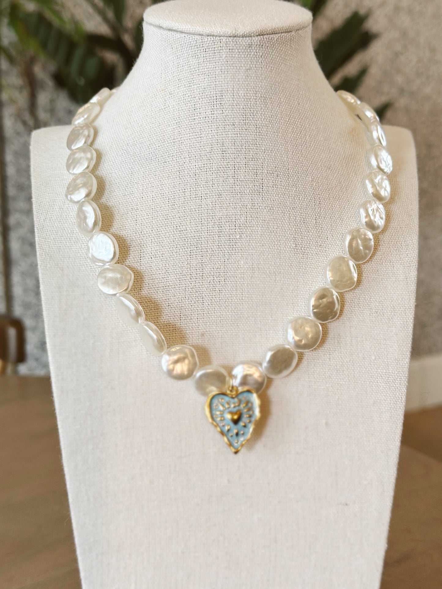 Pearl Heart Necklace