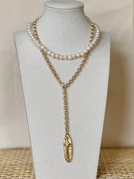 Drop Cross Necklace