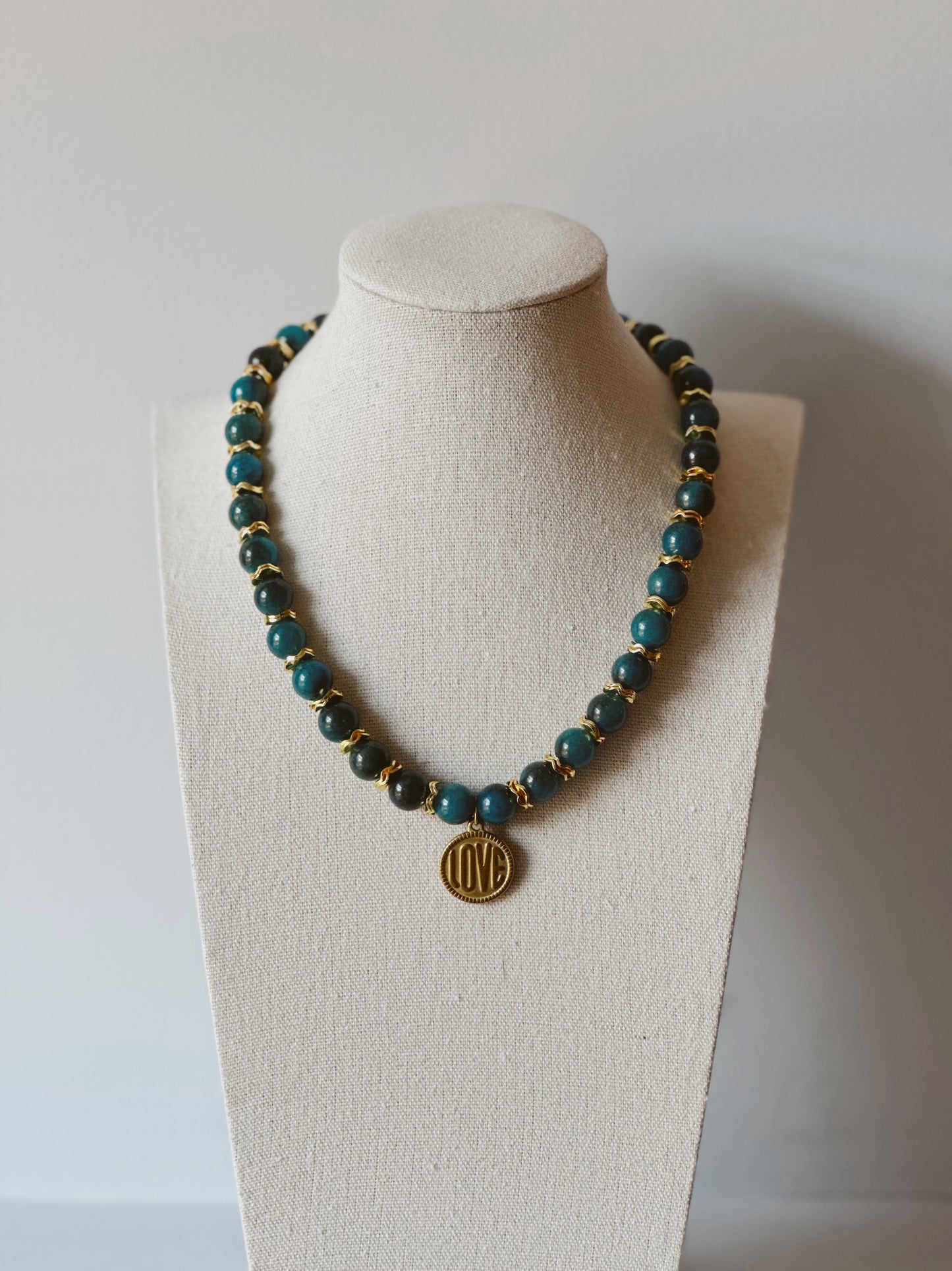 Teal Love Necklace