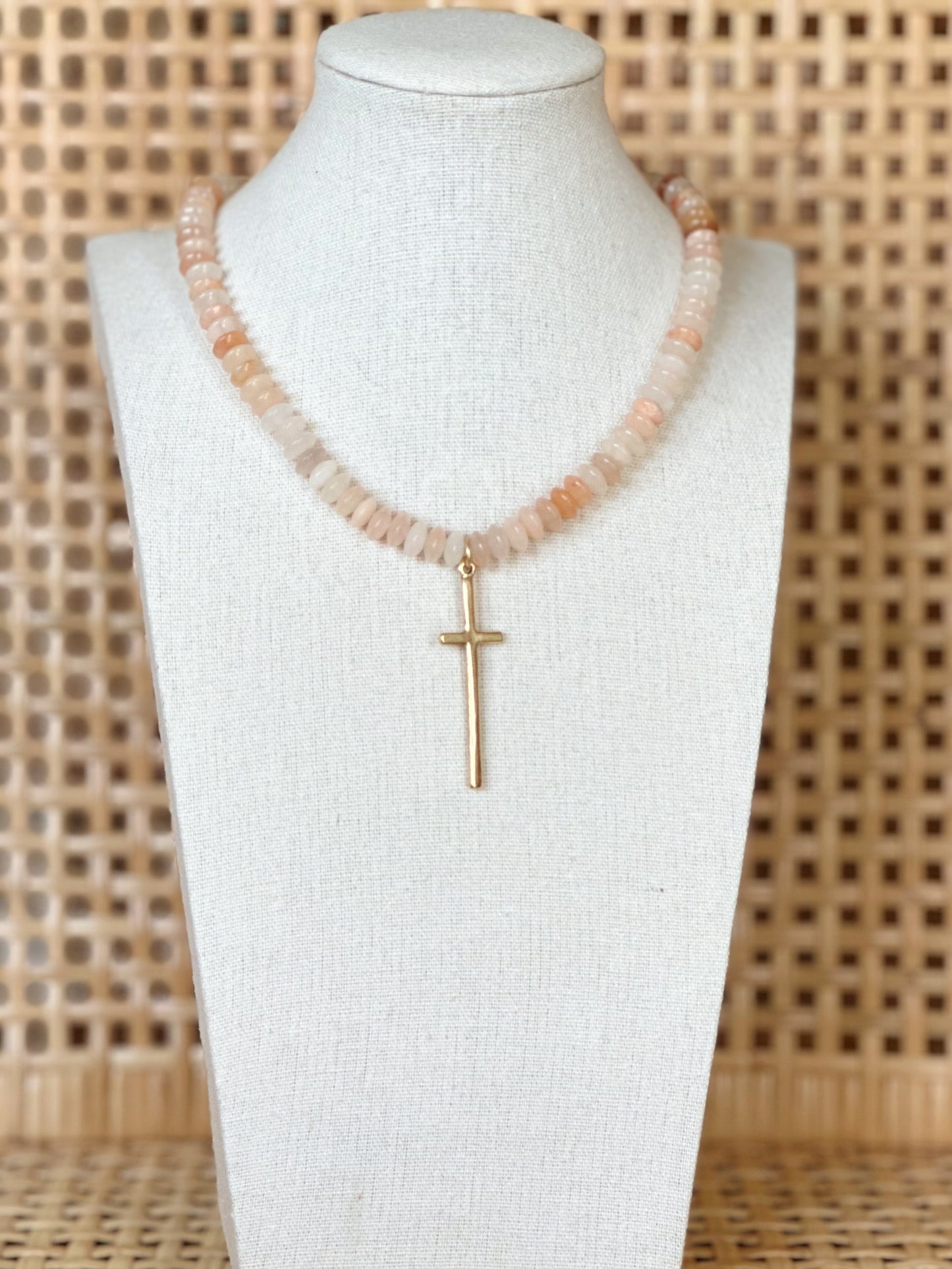 Drop Cross Necklace