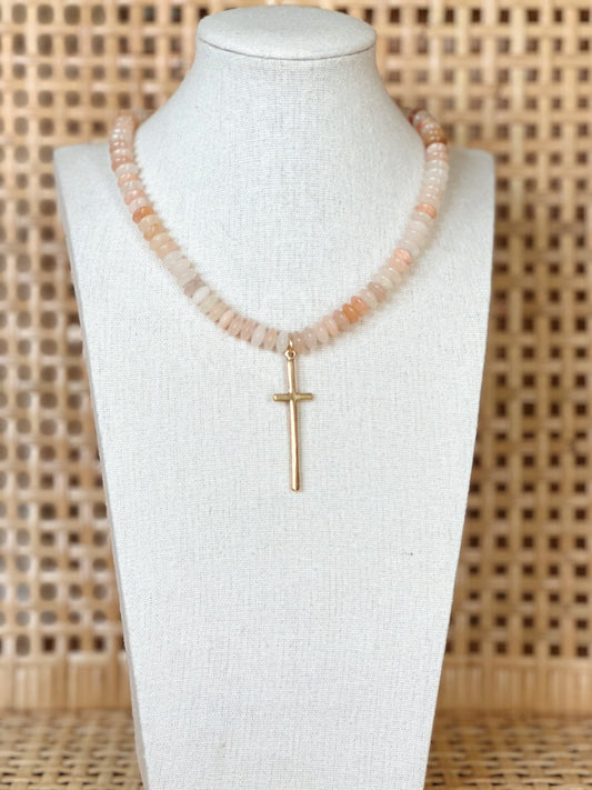 Drop Cross Necklace