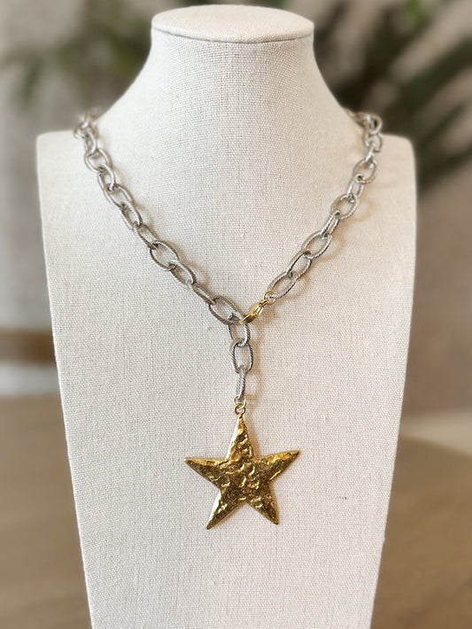 Mixed Metal Light Necklace