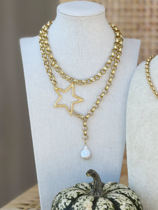 Double Wrap Star Necklace