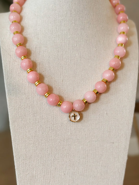 Beaded Cross Necklace