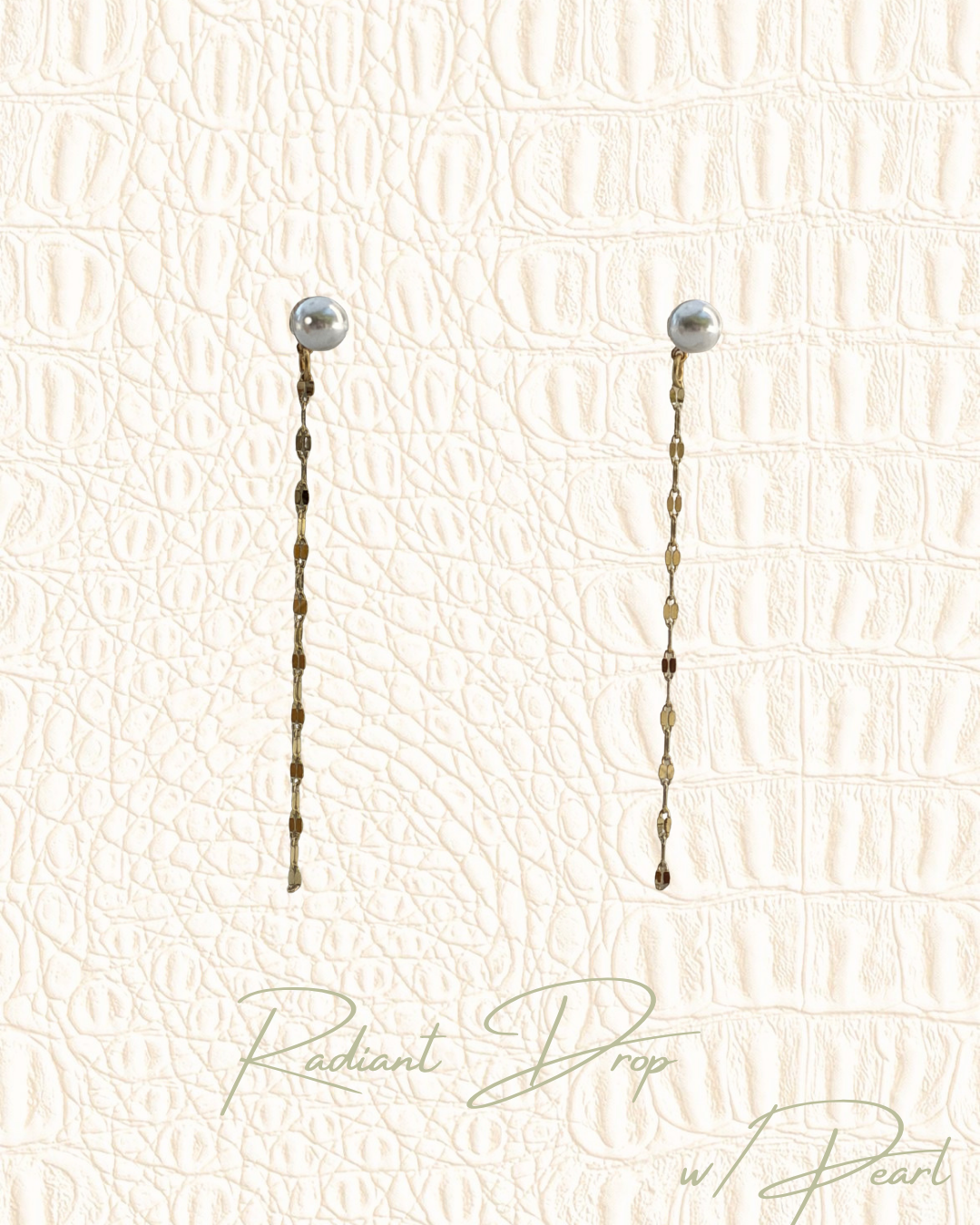 Radiant Drop with Pearl Earring