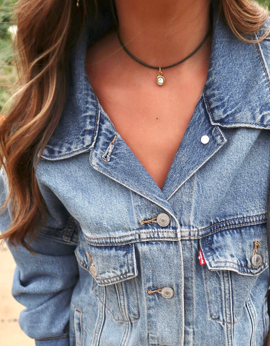 Adjustable Bezel Necklace