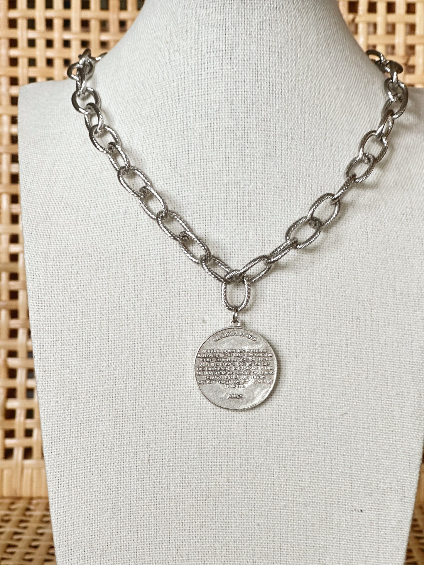 The Lords Prayer Necklace (silver)