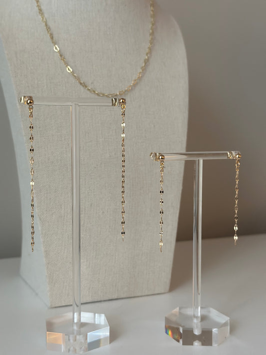 Radiant Drop Earrings 3in