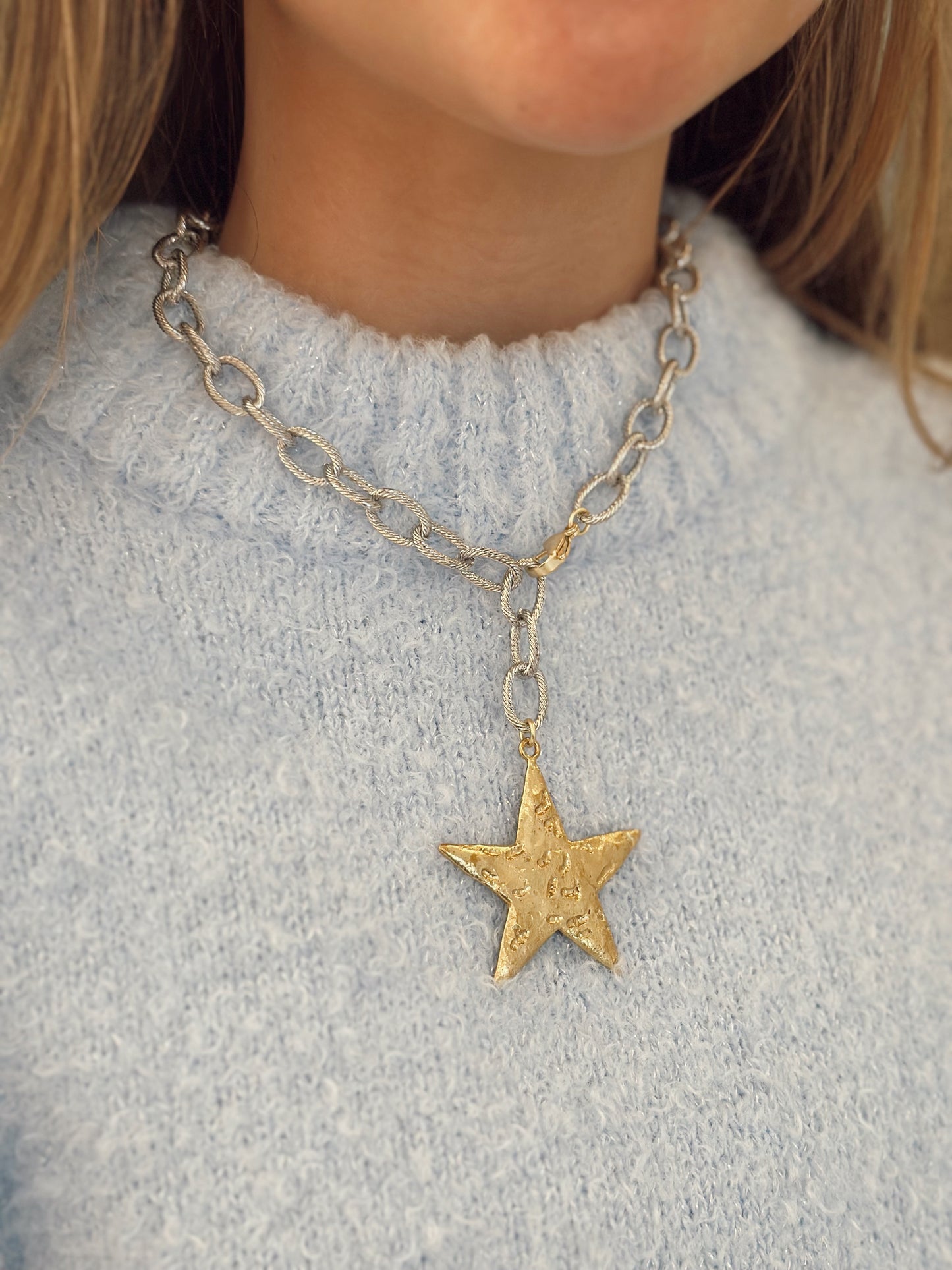 Mixed Metal Light Necklace