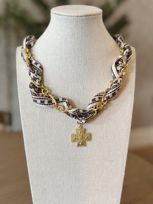 Linked Scarf Necklace