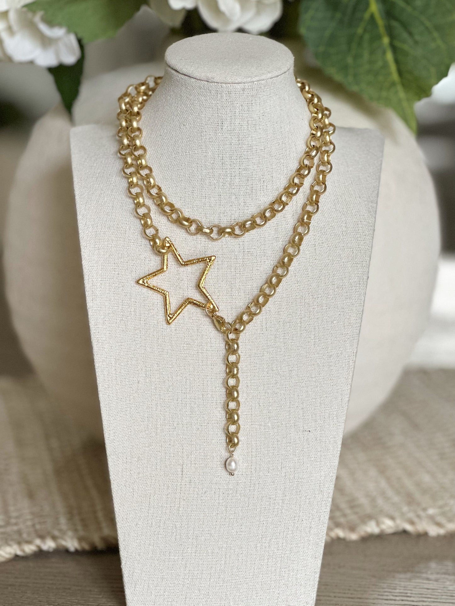 Double Wrap Star Necklace