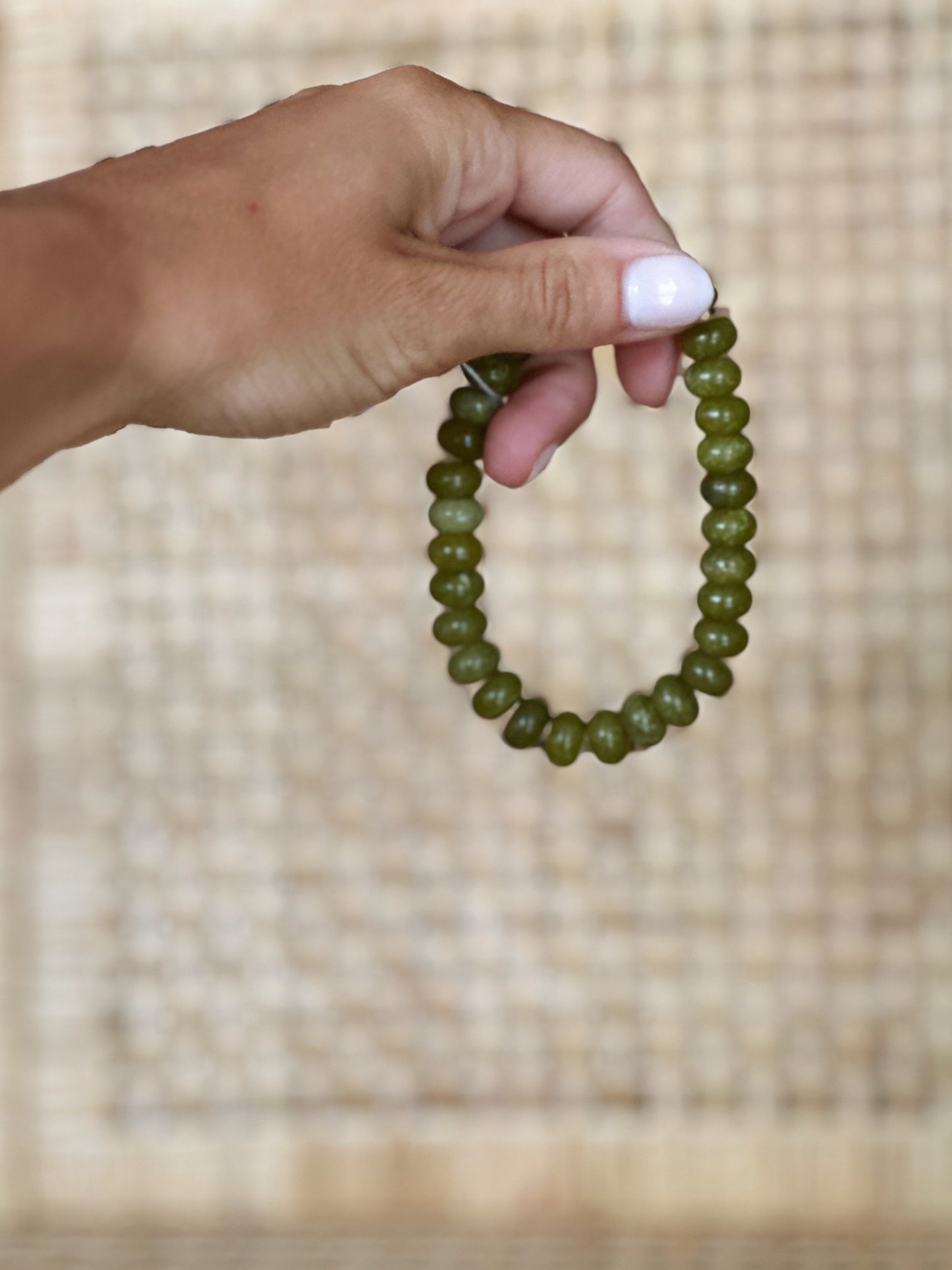 Green Beaded Bracelet