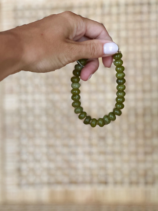 Green Beaded Bracelet